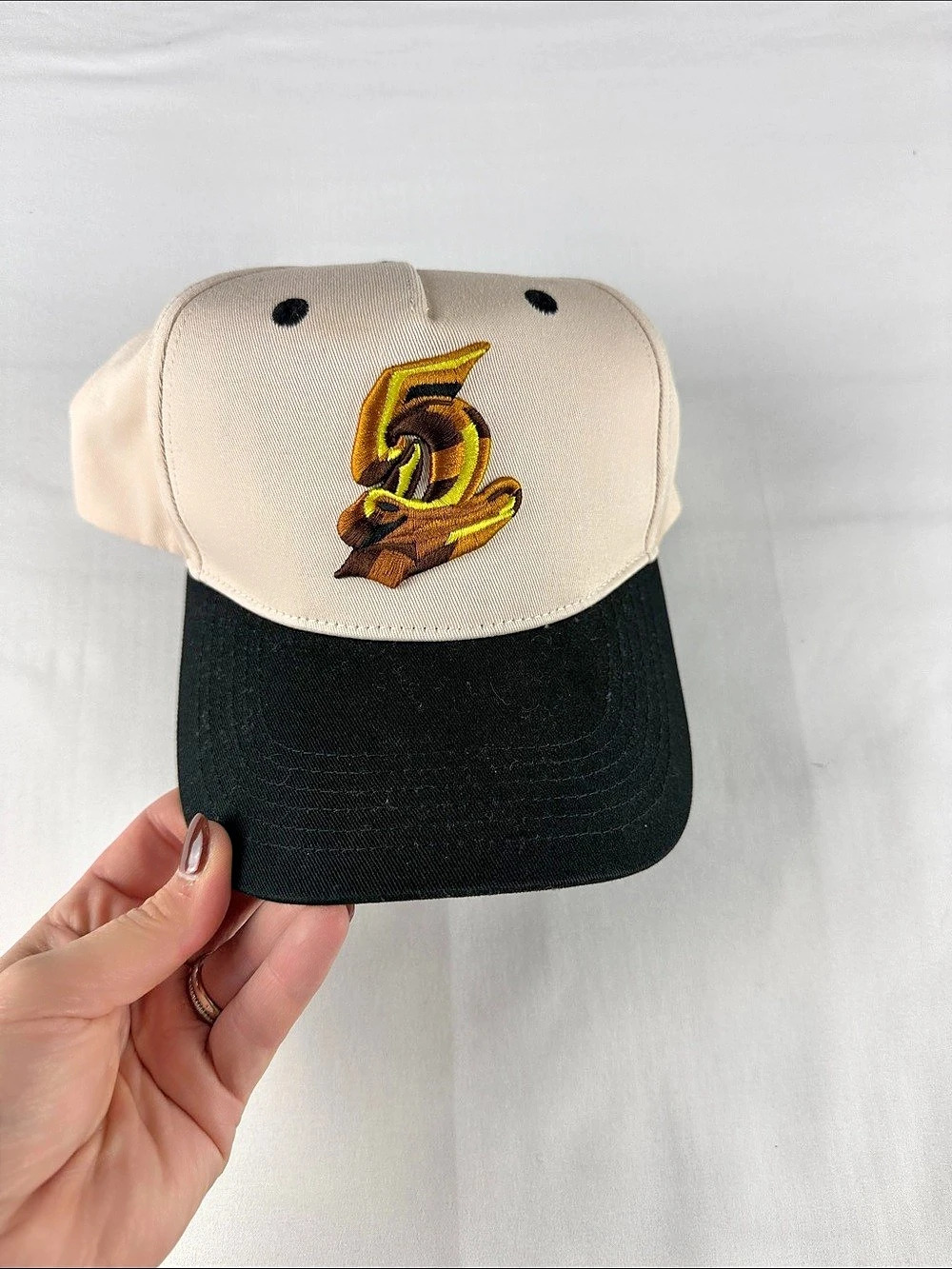 Dreamville Festival Hoops Champs Cream Black Snapback Hat OSFM NWOT